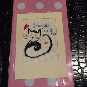 Cross Stitch Gift Card SNUGGLE WITH ME